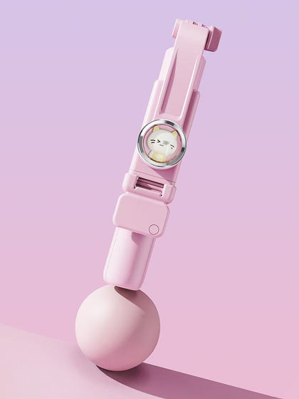 모바일 블루투스 라이브 셀카 스틱 사진 채우기 가벼운 통합 휴대용 데스크톱 삼각대 미니 만화 스탠드