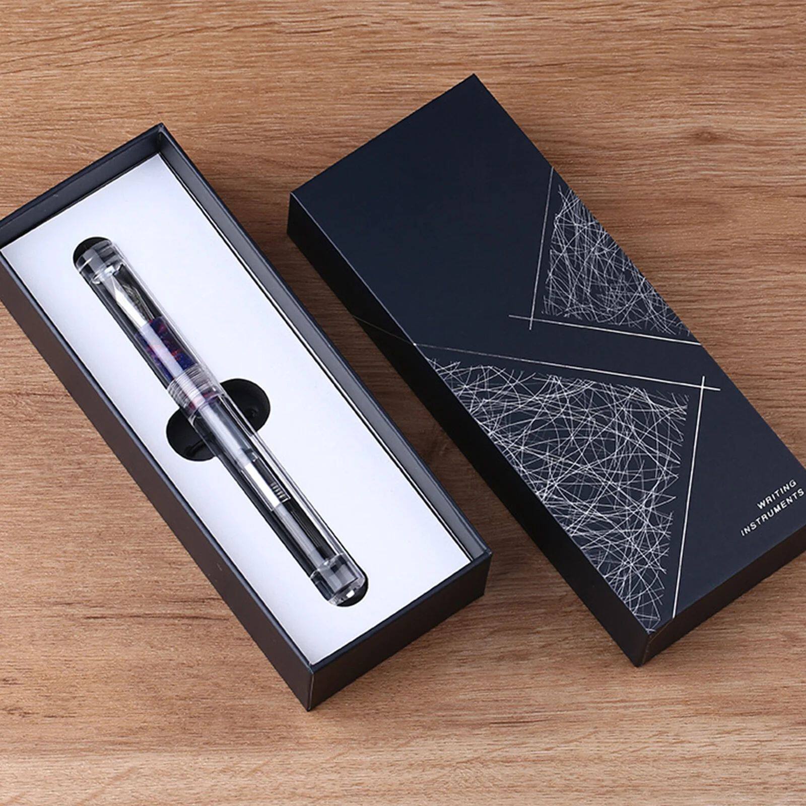 Исправлению сумки majohn c1 fountain pen transparent eyedropper ef f m nibs wr