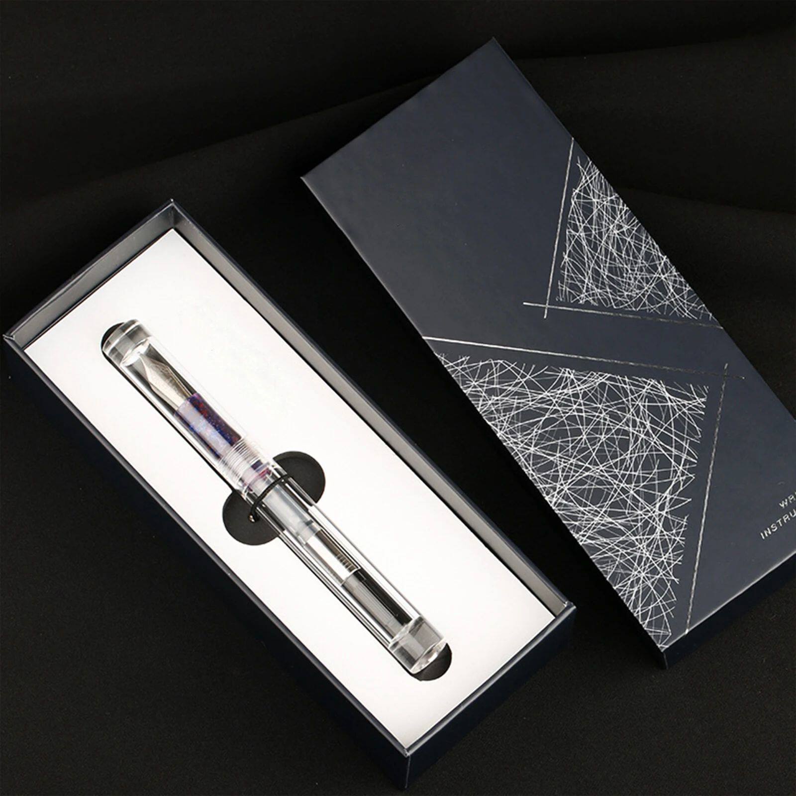 Исправлению сумки majohn c1 fountain pen transparent eyedropper ef f m nibs wr