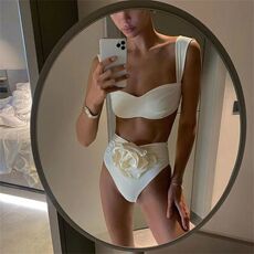 Женская плавках 2024 floral bikini set