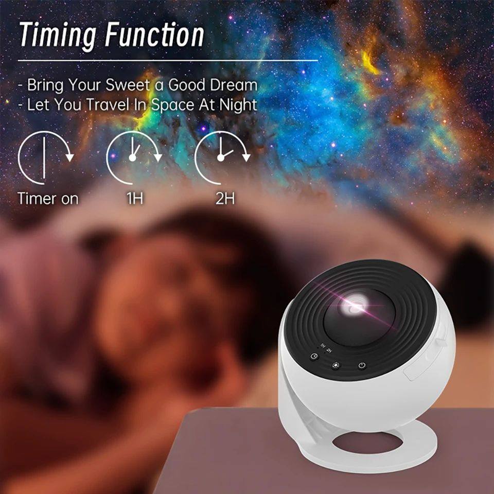 лампа 夜光银河投影仪星空投影仪360°旋转