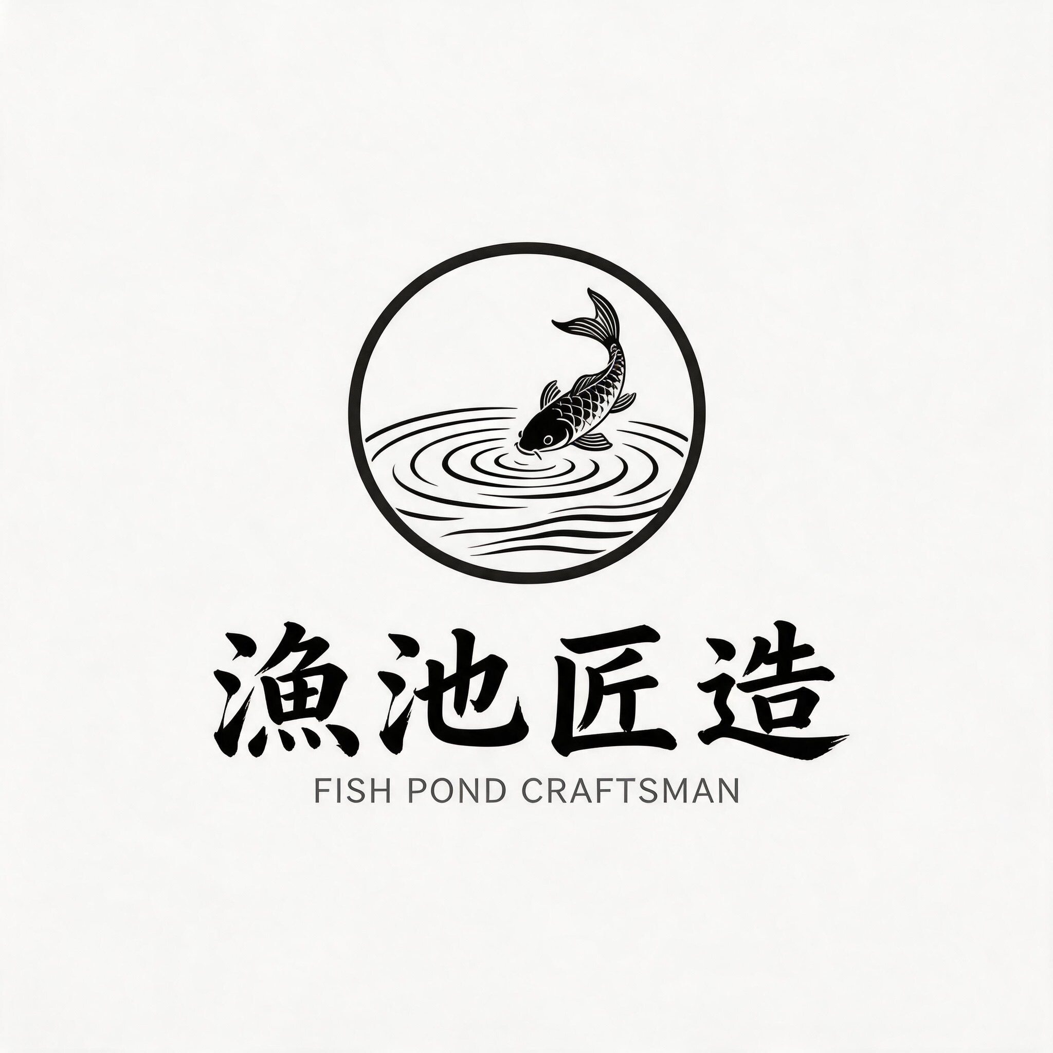 鱼池匠造的LOGO
