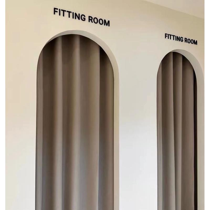 High-End Fitting Room Door Curtains, Clothing Store Changing Room Partition Curtains, Mall Archway Curtains, Cocoa Latte Velvet Curtains High-End Fitting Room Door Curtains, Clothing Store Changing Room Partition Curtains, Mall Archway Curtains, Cocoa Latte Velvet Curtains