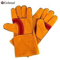 Gorm welding gloves labor protection gloves welding cowhide high temperature resistant welding protective gloves GM5231 pair