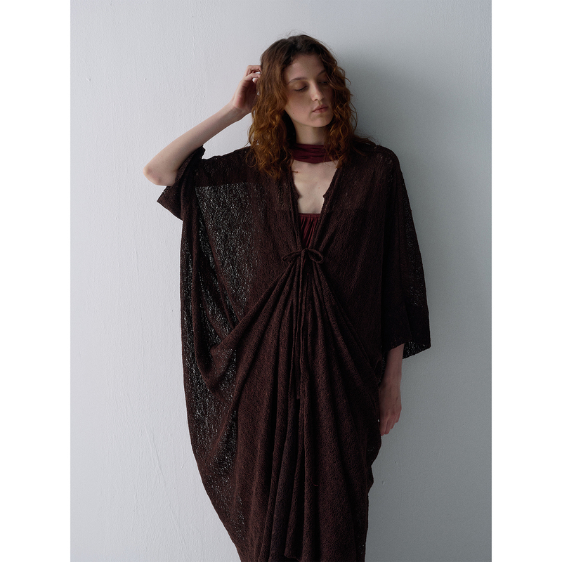 Avanehood 《Tangled Thoughts》 Heavy-Duty Hollow Knit Cardigan 2026 Summer New Classic Cocoon-Shaped Thin Jacket for Women