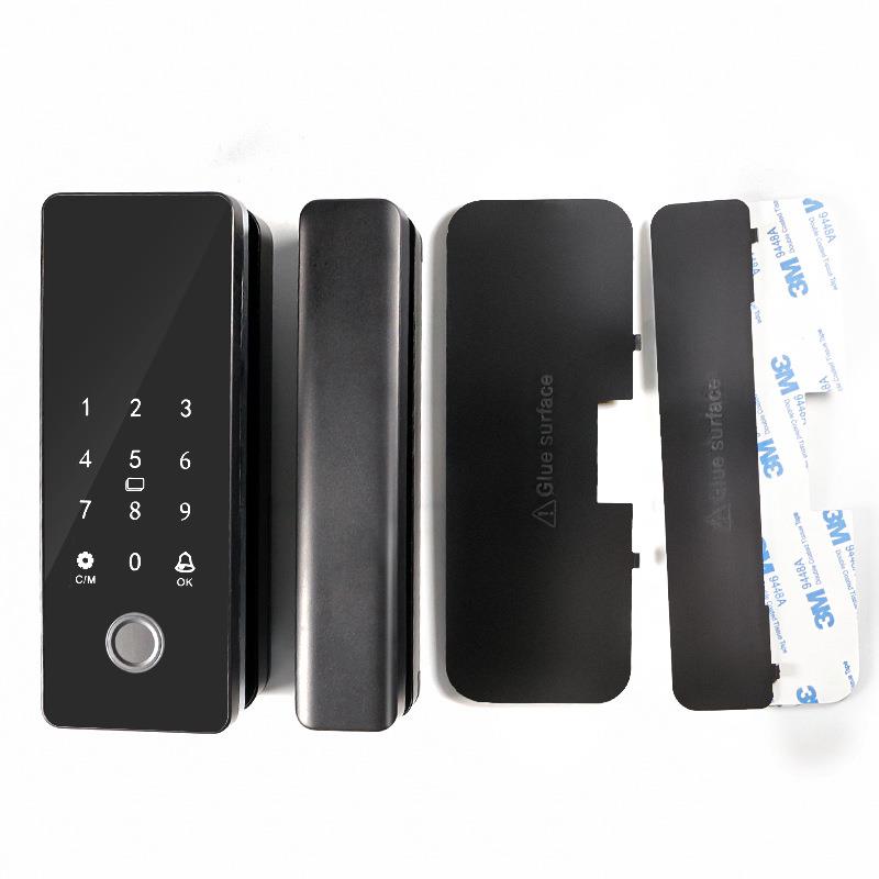 DW700 glass door lock Tuya APP version fingerprint lock swipe IC card office password smart access control attendance
