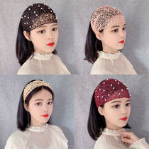 Summer hat to cover gray hair cover hat and headwear thin short hair summer headscarf womens headband lace outer hairband