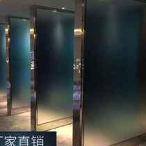 Wired glass partition embossed light luxury screen three-dimensional art background wall decoration double layer laminated tempered customized