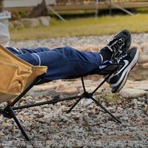 Outdoor camping moon chair footrest folding footrest half-lying footrest folding chair universal tripod picnic light portable