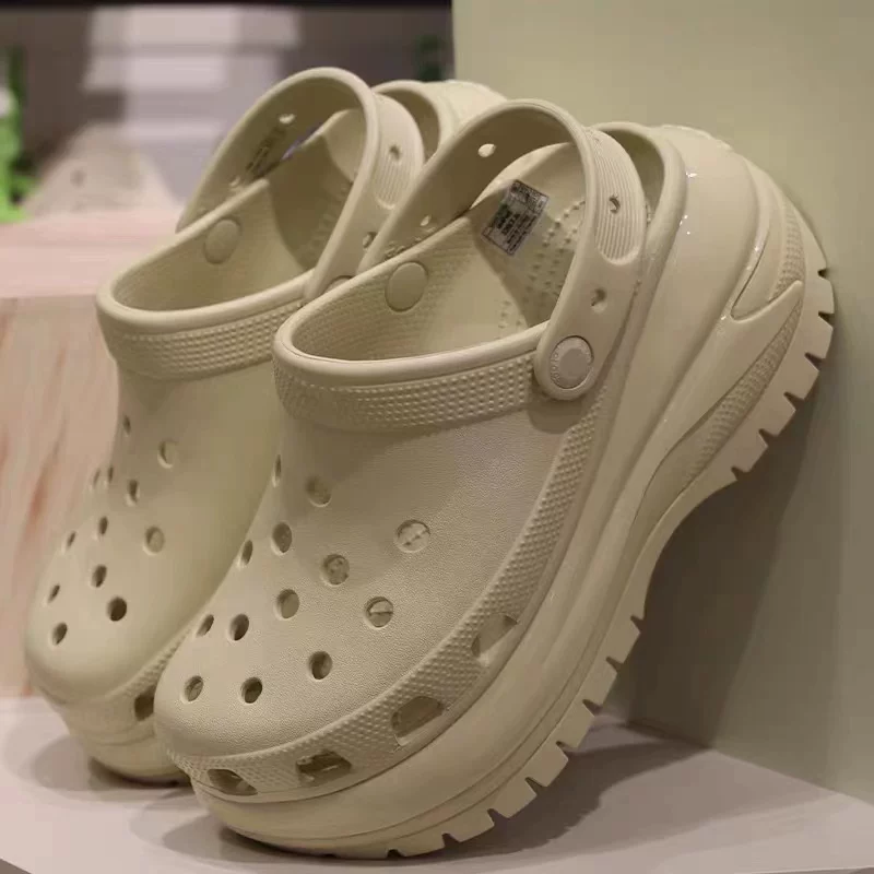 Crocs Crocs Classic Nimbus Crocs Wang Junkai рекомендует обувь для роста с толстой подошвой, женские кроссовки для пляжа
