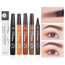 Kazilan official Chinese and English version micro-engraved four-pronged water eyebrow pencil simulates native eyebrow four-pronged liquid eyebrow pencil anti-