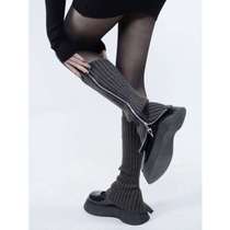 Calf sleeves for women zippered autumn and winter leg sleeves winter boots leg sleeves warm boots snow socks sleeves piles of fat socks