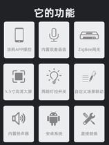 Tuya 5 5-inch smart voice central control screen with 2-way relay zigbee gateway smart home system host