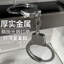 Handcuff iron thickened security metal thickened load-bearing lengthened chain mountaineering hand buckle safety multi-functional hook