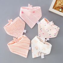 5PCS LOT Baby Bibs Triangle Cotton Bibs Cartoon Print Saliva