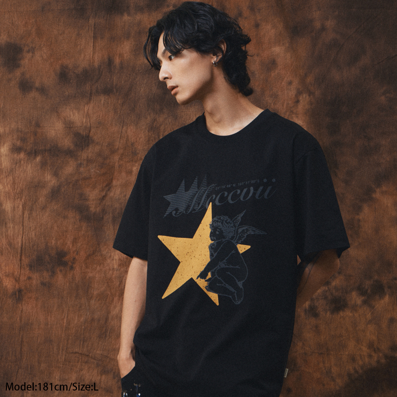 Smg Angel Image Short Sleeve T-Shirt