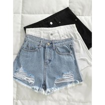 Womens Jeans Shorts Summer Woman Ripped High Waist Wigh