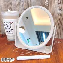 Small dormitory bedroom dressing mirror Fengzi desktop {home retro mirror desktop double-sided princess makeup mirror European style