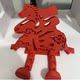 2026 New Model Red 3D Fortune Character Creative Ornament for New Year, Festive Spring Festival Decoration, Universal Atmosphere Setup, Photo Prop