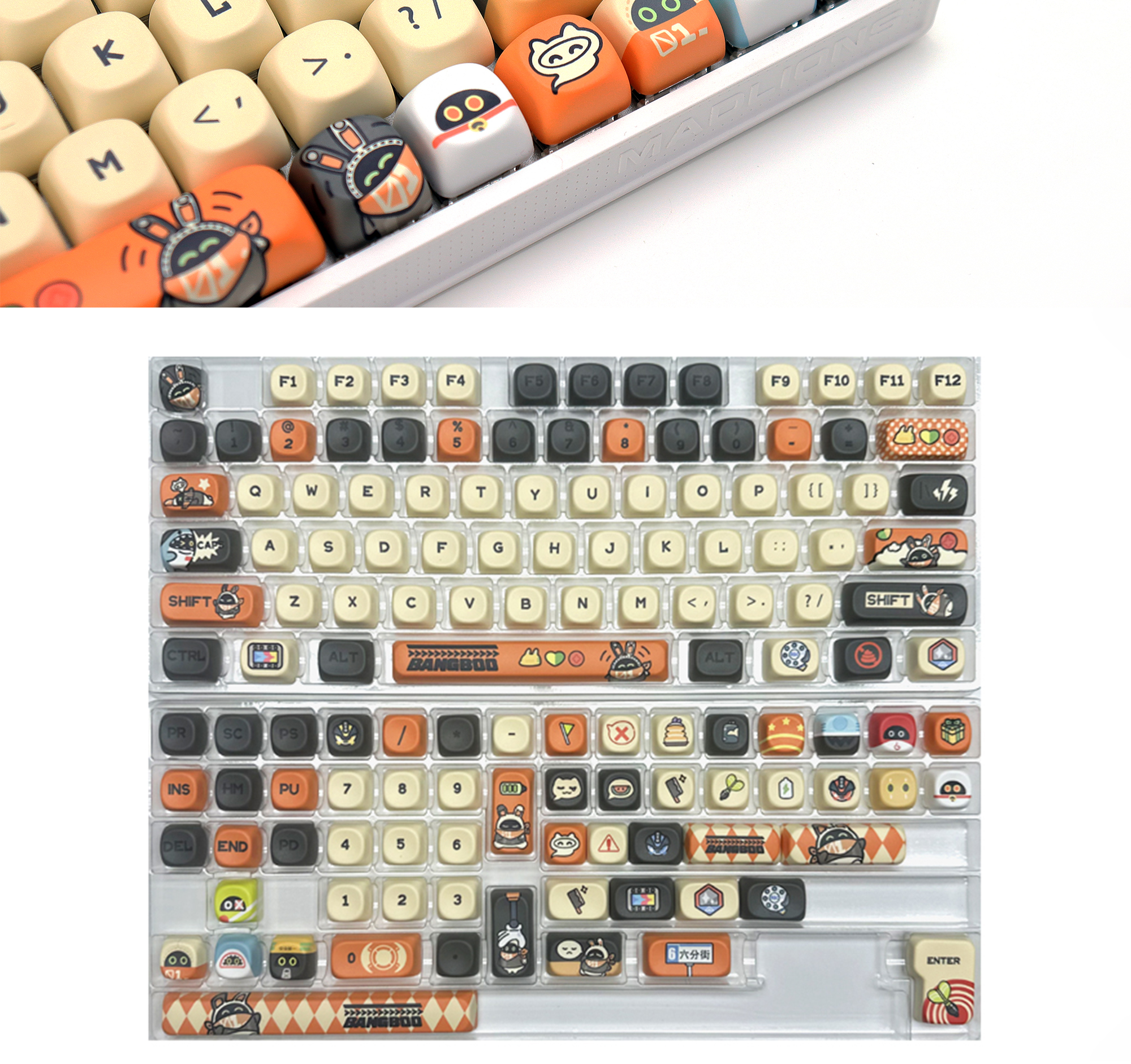 Zenless Zone Zero Toys Bangboo Keycap Game Display Keyboard ZZZ 133 Keycaps