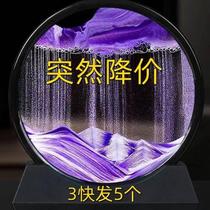 Quicksand painting ornaments creative art hourglass living room office wine cabinet TV cabinet home light luxury decoration gifts