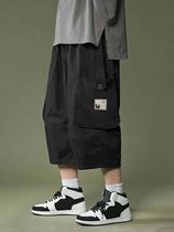 Mens Multi Pocket Cargo Shorts Casual Waist Drawstring Car