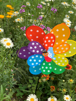 Colorful hairdryer rainbow windmill outdoor camping tent decoration Christmas atmosphere dynamic rotation