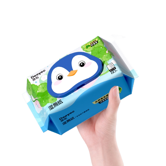 Deyou Wet toilet Paper 80 Family Instant Family Instant Men and Women's Dedicated toilet Wet Towns Wet Fart Wet Paper Towel toilet Paper
