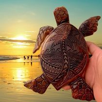 Cross-border new Hawaiian sea turtle resin simulation marine animal ornaments garden courtyard decoration ornaments crafts