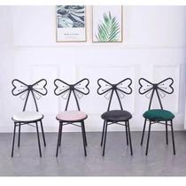 Zhengju Modern Simple Makeup Dressing Chair Bow Internet Celebrity Backrest Manicure Chair Bedroom Nordic Girl Stool