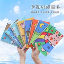 A5 cartoon handbook notebook student ins cute lined diary 30 office supplies notepad