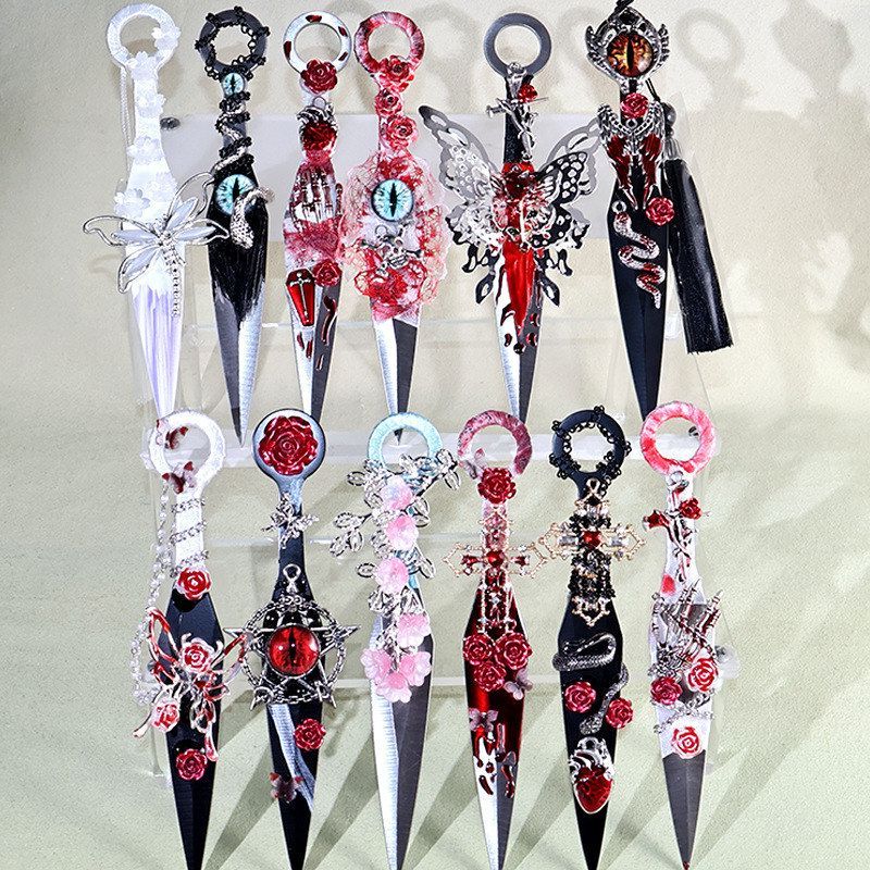 ins Handmade DIY Gothic Decorations, More Beautiful Than Colorful Props, No Knife, Dark Unboxing Style, No Finished Product ins Handmade DIY Gothic Decorations, More Beautiful Than Colorful Props, No Knife, Dark Unboxing Style, No Finished Product