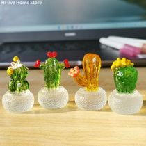 Creative Simulation Cactus Plant Decor Transparent Fleshy Ca