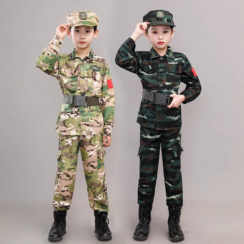 Children's Military Training Camouflage Uniform Performance Suit Outdoor Training Uniform Instructor Special Forces Men and Women Summer Camp Children's Military Training Camouflage Uniform Performance Suit Outdoor Training Uniform Instructor Special Forces Men and Women Summer Camp