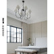 American-Style Vc1:1Lnela All-Copper Living Room and Dining Room Chandelier, French Retro Designer Villa Bedroom Lighting