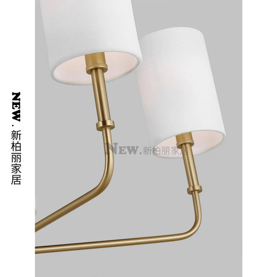 American-Style Minimalist Retro Bedroom Chandelier, Villa Living Room, Dining Room, Study, Vc Designer Decorative Chandelier