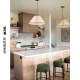 All-Copper American-Style Minimalist Retro Dining Room Bar Counter Cafe Pendant Light, Designer-Recommended Pendant Light for Homestay Villas