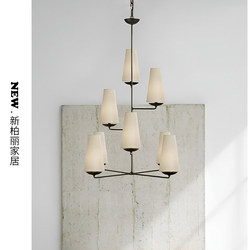 Vc1:1Fontaine All-Copper American-Style Minimalist Retro Villa Dining Room Living Room Staircase Suspended Chandelier