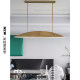 VC1 1Utopia American simple retro restaurant island bar tea table linear chandelier villa designer lamp