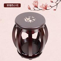 Guzheng stool adult beginner FHQ accessory flower piano stool solid wood drum stool piano stool round stool sitting universal printed stool