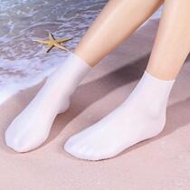 Waterproof Socks Silicone Foot Sleeve Elastic Snorkeling Swimming Diving Socks Soft-bottom Covered Water Anadromous Socks for men and women Childrens Beach