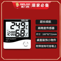 Hot selling indoor temperature and humidity meter large screen household electronic thermometer smart temperature and humidity meter HTC-1