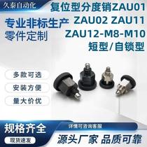 Reset indexing pin ZAU01 ZAU02 ZAU11 ZAU12-M8-M10 short self-locking type