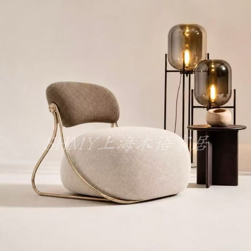 Italian-Style Light Luxury Single-Seat Design Leisure Chair for Large Flat Apartments, Living Room, Master Bedroom, Sofa Chair, Reception and Meeting Lazy Chair Italian-Style Light Luxury Single-Seat Design Leisure Chair for Large Flat Apartments, Living Room, Master Bedroom, Sofa Chair, Reception and Meeting Lazy Chair