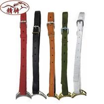 Stirrup straps thickened webbing pure cowhide stirrup straps leather belly straps fine equestrian supplies saddle accessories horse gear