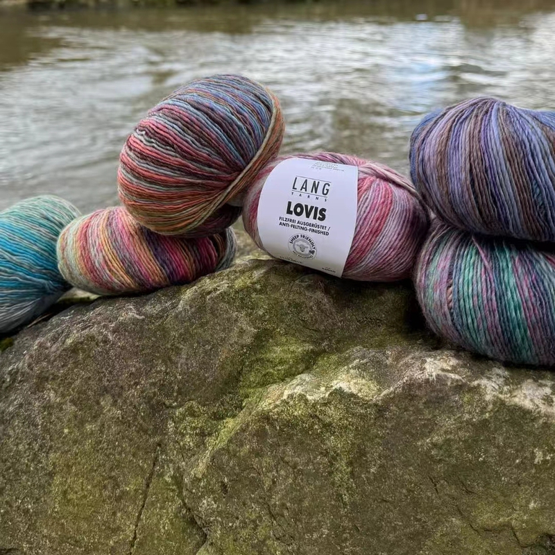 Lang Lovis Swiss Imported High-End Yarn, Segment-Dyed Wool Yarn, Sweater Yarn, Shawl Yarn Lang Lovis Swiss Imported High-End Yarn, Segment-Dyed Wool Yarn, Sweater Yarn, Shawl Yarn