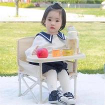 Baby dining chair with foldable backrest short childrens outdoor picnic chair photo chair portable baby learning chair