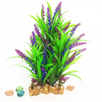 Simulated water plants aquarium landscaping fish tank simulated plants climbing pet plants decorative ornaments sand large plastic grass