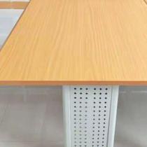 Steel-wood reading table library chair reading room table and chair combination reading table steel bookshelf school training table