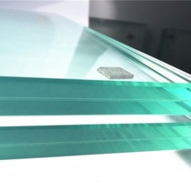 Double-layer laminated tempered glass frosted canopy explosion-proof tempered engineering laminated fire-proof curtain wall guardrail partition hollow